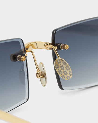 James Oro Iced Black Tint Authentic Sunglasses Gold