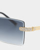 James Oro Iced Black Tint Authentic Sunglasses Gold