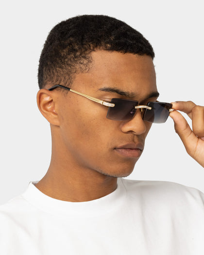 James Oro Iced Black Tint Authentic Sunglasses Gold