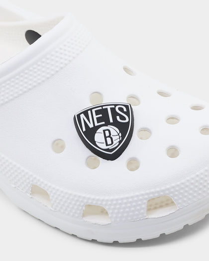 Crocs Brooklyn Nets Logo Jibbitz Charm Original Team Colours
