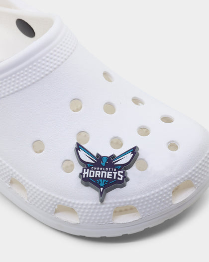 Crocs Charlotte Hornets Logo Jibbitz Charm Original Team Colours