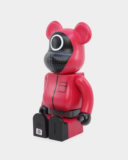 Medicom Toy Be@rbrick X Squid Games Circle Guard 1000% Figure Red/Black