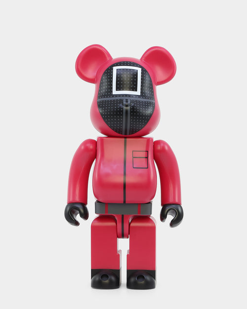 Medicom Toy Be@rbrick X Squid Games Square Guard 1000% Figure Red/Black
