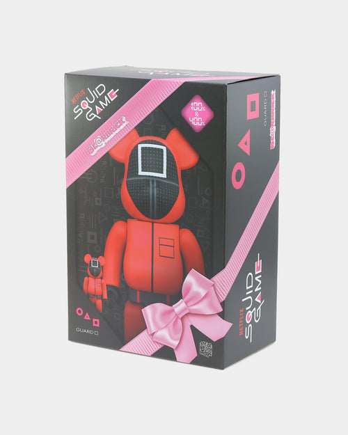 Medicom Toy Be@rbrick X Squid Games Square Guard 1000% Figure Red/Black