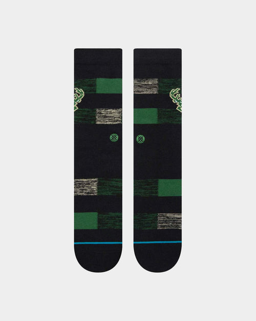 Stance X NBA Milwaukee Bucks Cryptic Socks Black