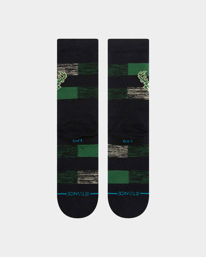 Stance X NBA Milwaukee Bucks Cryptic Socks Black