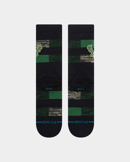 Stance X NBA Milwaukee Bucks Cryptic Socks Black