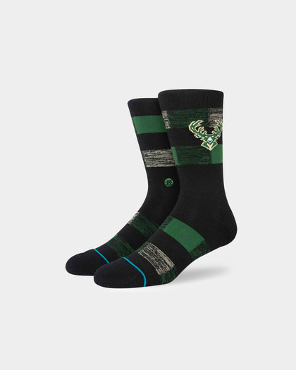 Stance X NBA Milwaukee Bucks Cryptic Socks Black