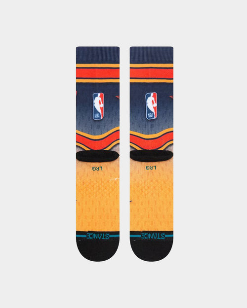 Stance X NBA San Francisco Golden State Warriors Fader Socks Navy