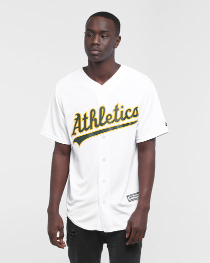 MAJESTIC ATHLETIC OAKLAND ATHLETICS COOL-BASE BASEBALL JERSEY WHITE