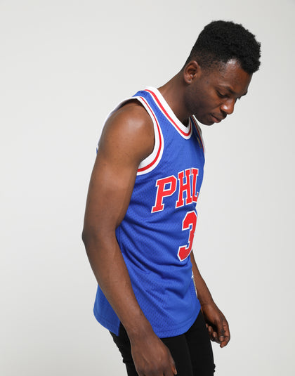 Mitchell & Ness Philadelphia 76ers Allen Iverson #3 NBA Swingman Jersey Royal