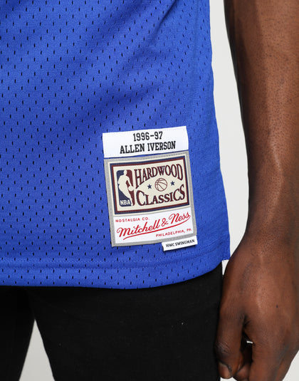 Mitchell & Ness Philadelphia 76ers Allen Iverson #3 NBA Swingman Jersey Royal