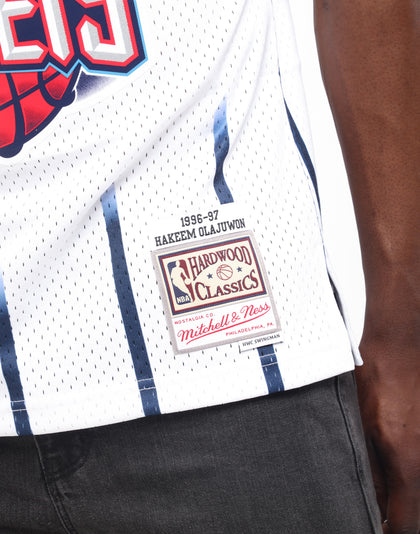 Mitchell & Ness Houston Rockets Hakeem Olajuwon #34 Swingman Jersey White