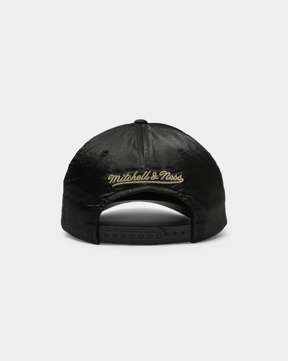 Mitchell & Ness Los Angeles Lakers Gold Toile Satin Snapback Black