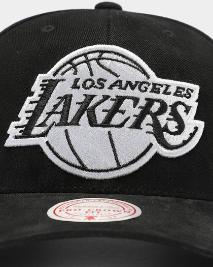 Mitchell & Ness Los Angeles Lakers Ricochet Pro Crown Snapback Black