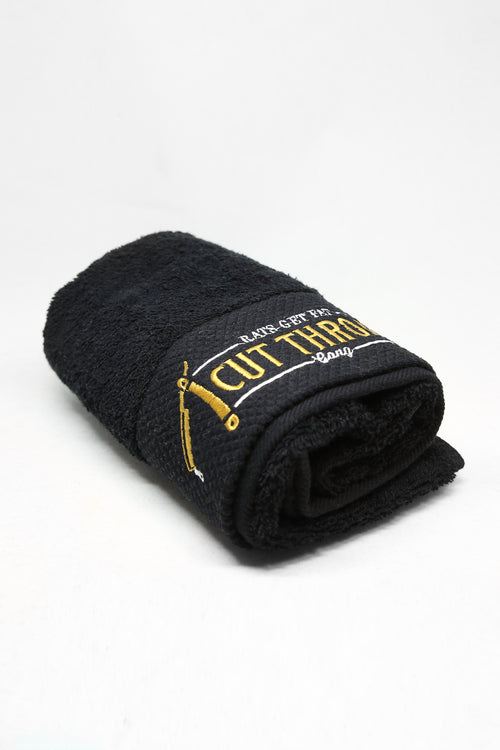 Rats Get Fat Luxury Towel Black