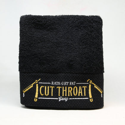 Rats Get Fat Luxury Towel Black