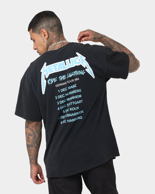 Metallica Ride the Lightning Vintage Tee Washed Black