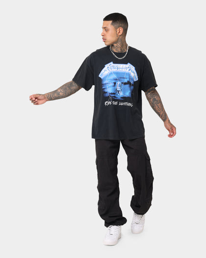 Metallica Ride the Lightning Vintage Tee Washed Black
