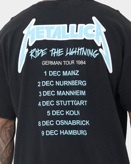 Metallica Ride the Lightning Vintage Tee Washed Black