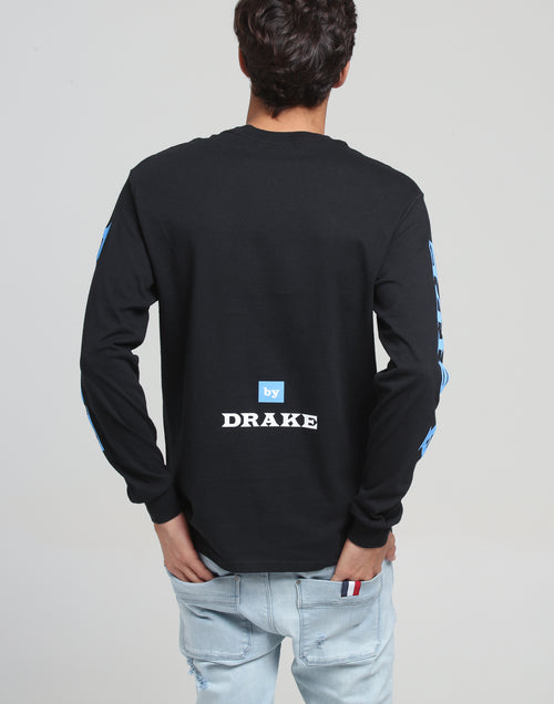 Drake Scorpion Merch A Side B Side By Drake LS Tee Black/Blue
