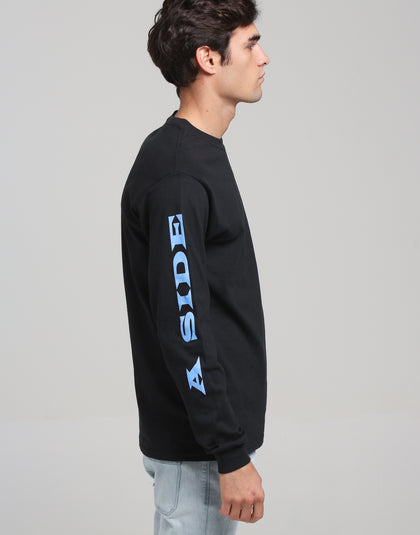 Drake Scorpion Merch A Side B Side By Drake LS Tee Black/Blue