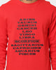 Drake Scorpion Merch Astrology LS Tee Red