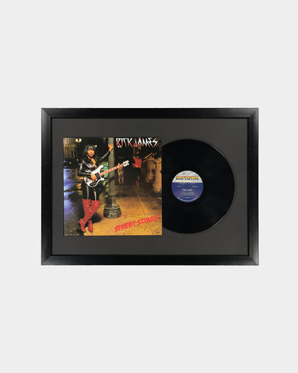 Music Merch Rick James Street Songs Framed Vinyl Black