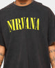 Nirvana Logo Vintage Tee Washed Black
