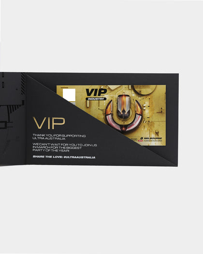 Ultra Music Merch Melbourne VIP Physical Ticket Black