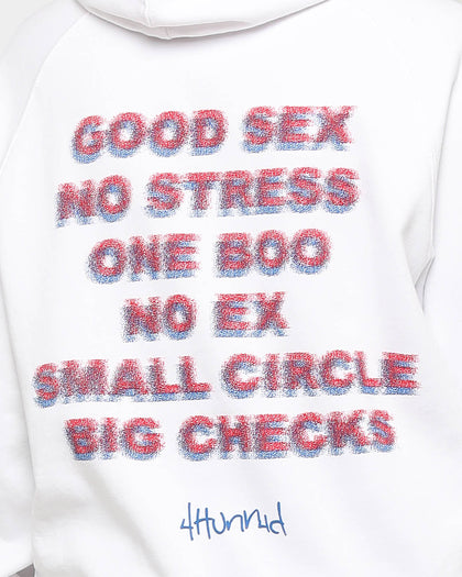 4HUNNID Good Sex Hoodie White