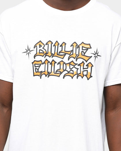 Billie Eilish Unisex Bulldog Short Sleeve T-Shirt White