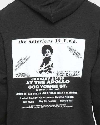 Notorious B.I.G Men's RTD Tour Poster Vintage Hoodie Black