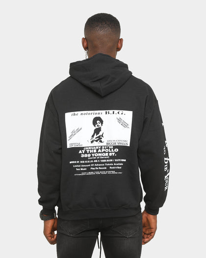 Notorious B.I.G Men's RTD Tour Poster Vintage Hoodie Black