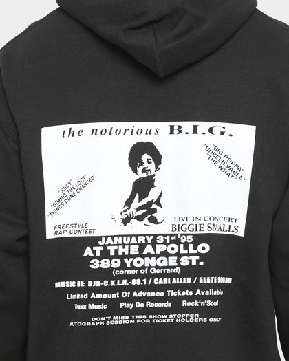 Notorious B.I.G Men's RTD Tour Poster Vintage Hoodie Black