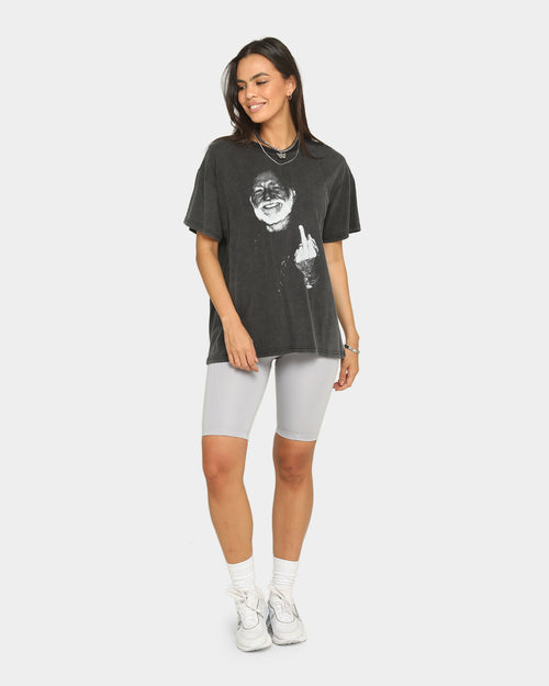 WILLIE NELSON Finger Short Sleeve Vintage T-Shirt Washed Black