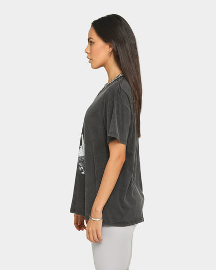 WILLIE NELSON Finger Short Sleeve Vintage T-Shirt Washed Black