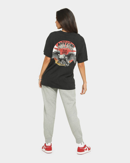 WILLIE NELSON 1993 Eagle Short Sleeve Vintage T-Shirt Washed Black