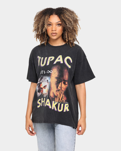 TUPAC 1971 Infinity Short Sleeve Vintage T-Shirt Black