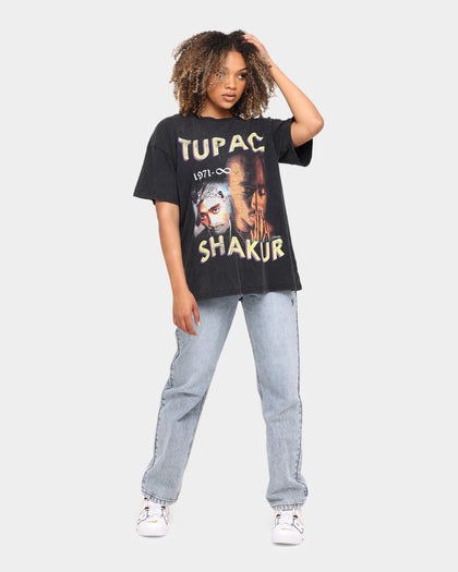 TUPAC 1971 Infinity Short Sleeve Vintage T-Shirt Black