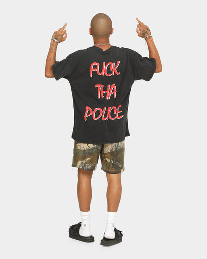 N.W.A F*CK Tha Police Vintage T-Shirt Washed Black