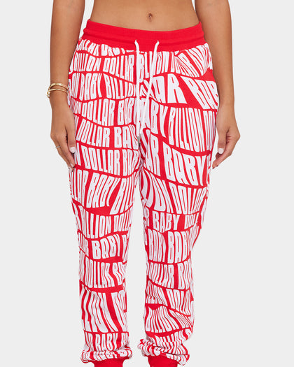 Billion Dollar Baby All Over Print Jogger Red