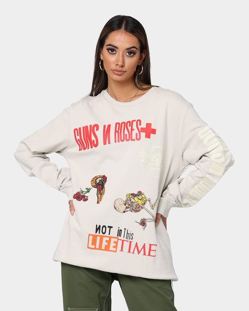 Guns N Roses Bleeding Car Crewneck Natural