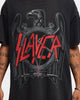 Slayer Men's Black Eagle Short Sleeve T-Shirt Black Wash
