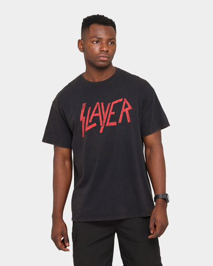Slayer Classic Logo Vintage T-Shirt Black Wash