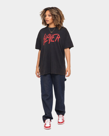 Slayer Classic Logo Vintage T-Shirt Black Wash