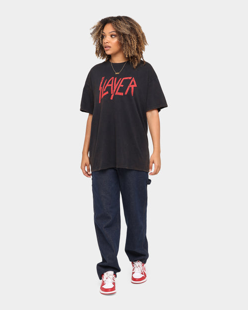 Slayer Classic Logo Vintage T-Shirt Black Wash