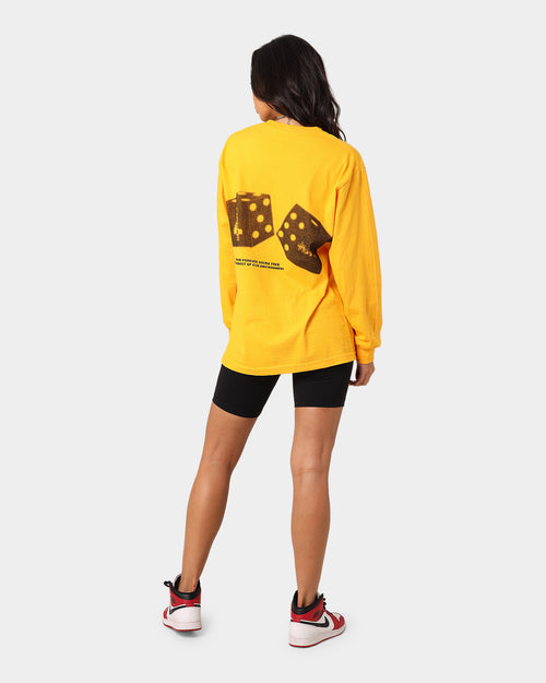 4HUNNID Roll The Dice Long Sleeve T-Shirt Mustard
