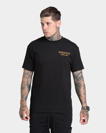 4HUNNID Worldwide Short Sleeve T-Shirt Black