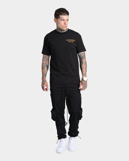 4HUNNID Worldwide Short Sleeve T-Shirt Black